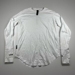 The Anti Order Long Sleeve Crew Neck T-Shirt Men's XL White Logo Graphic Urban